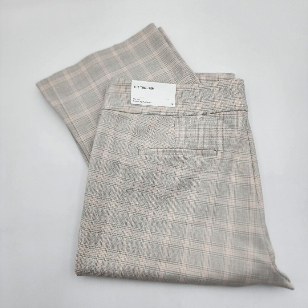 Ann Taylor The Trouser  Mid‎ Rise  Pant Stretch Curvy Fit Women's Size 14 NWT